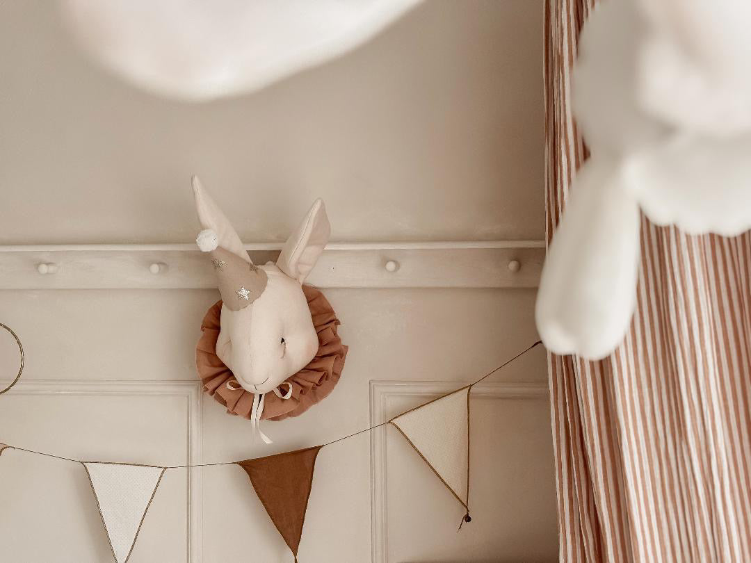 Linen Rabbit Wall Hanging - Star Cap