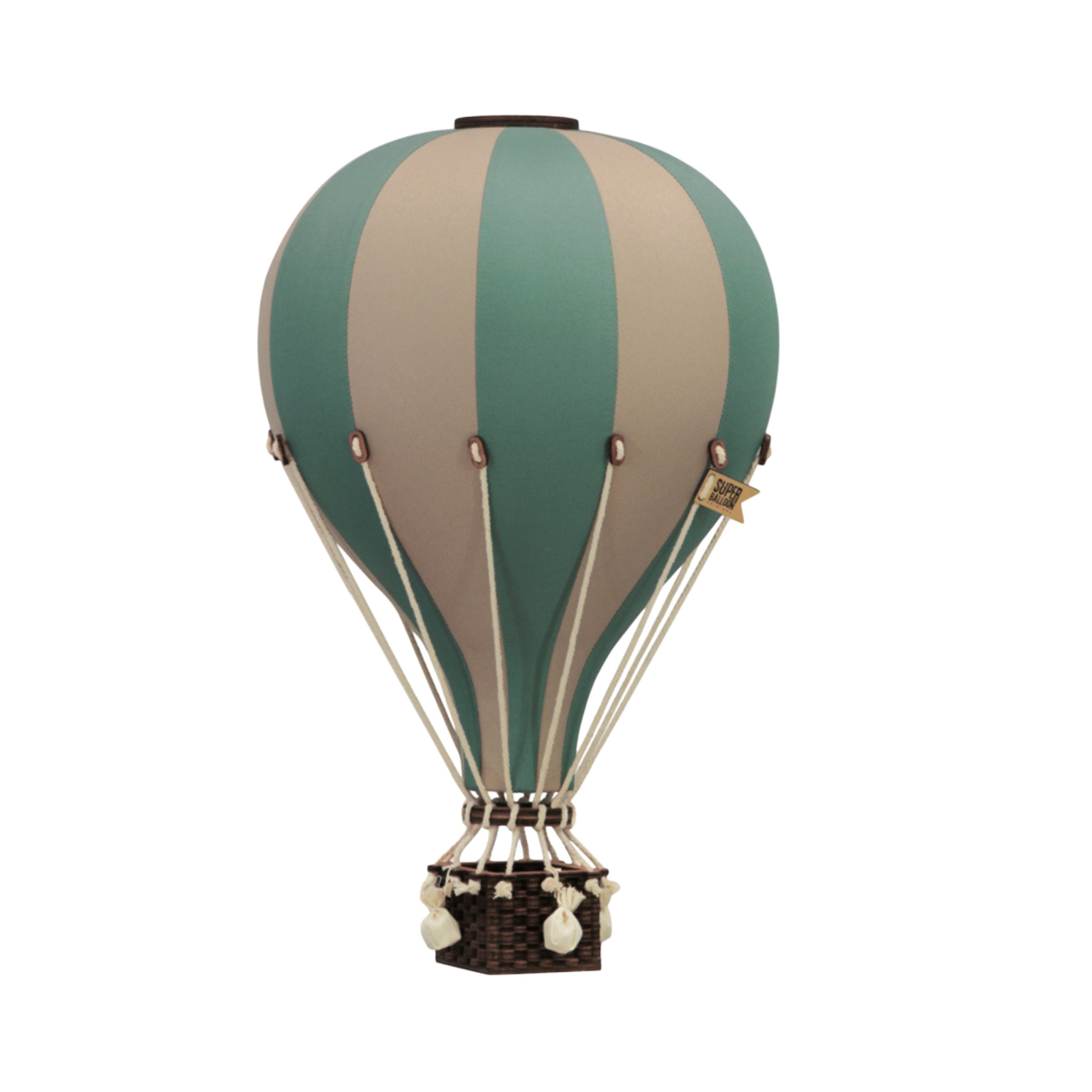 Large – SB775 Green & Beige Decorative Hot Air Balloon