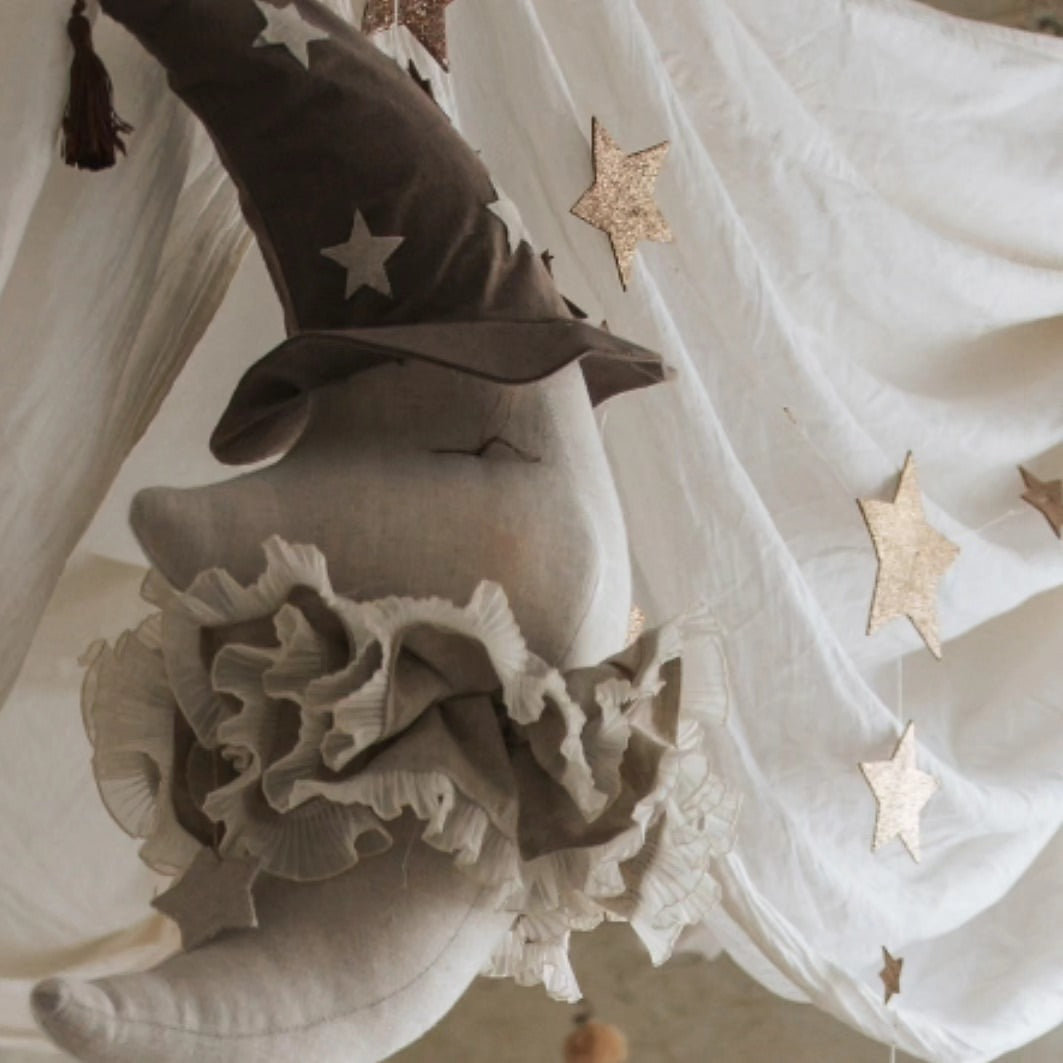 PRE-ORDER hanging linen moon children’s decor