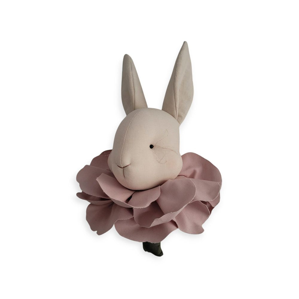 Linen Rabbit - Powder Flower