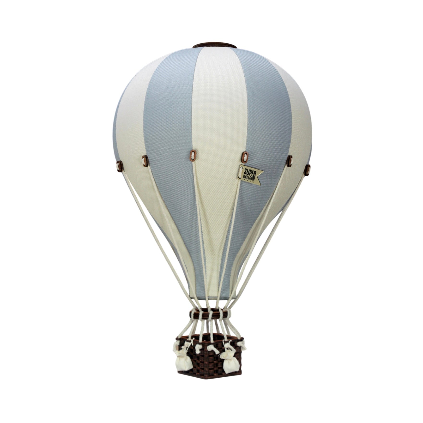 Large - SB739 Cloud Blue & Off White Decorative Hot Air Balloon
