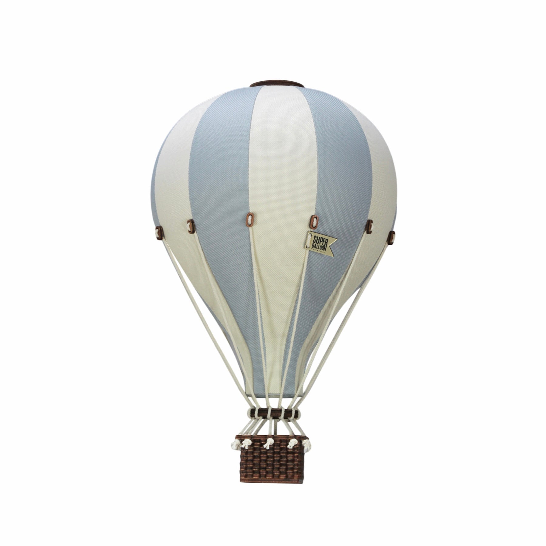 Medium - SB739 Cloud Blue & Off White Decorative Hot Air Balloon