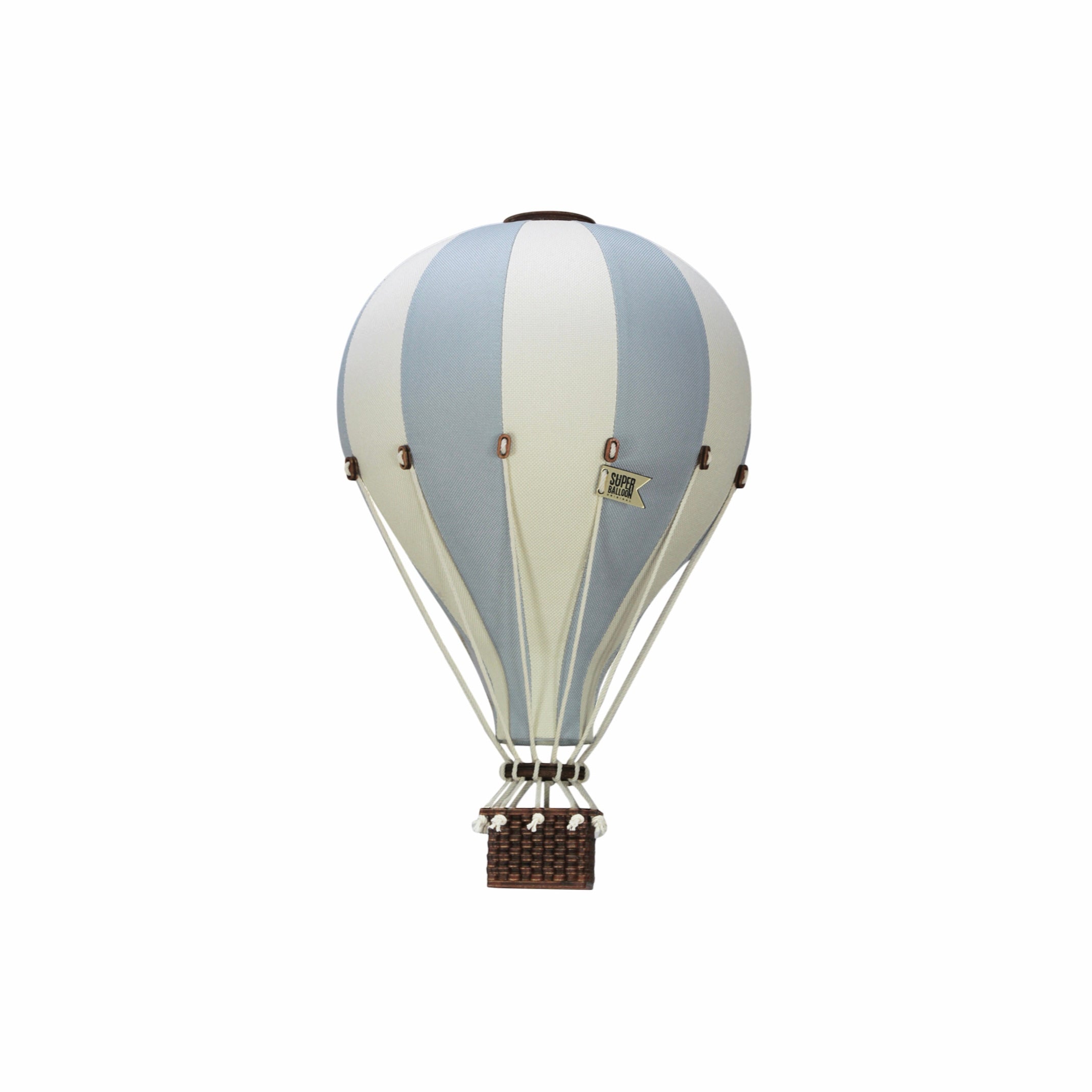 Small - SB739 Cloud Blue & Off White Decorative Hot Air Balloon