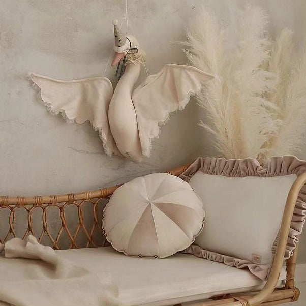 Linen Swan - Beige Cap