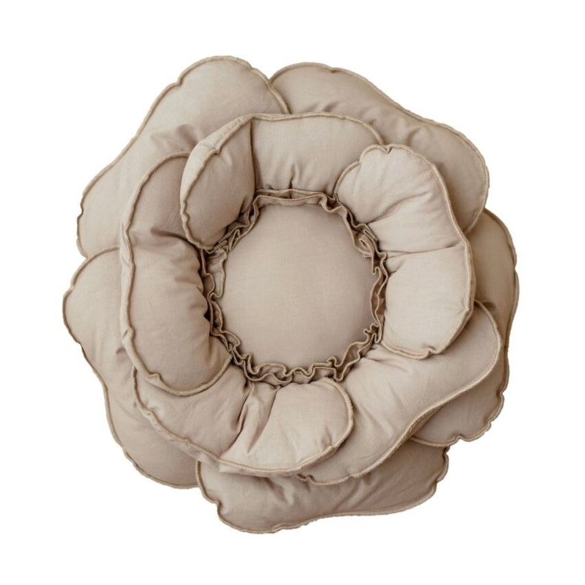 Flower cushions XXL (beige 60cm)