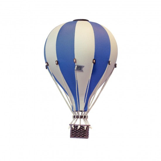 Large - SB745 Marine Blue & Off White Decorative Hot Air Balloon