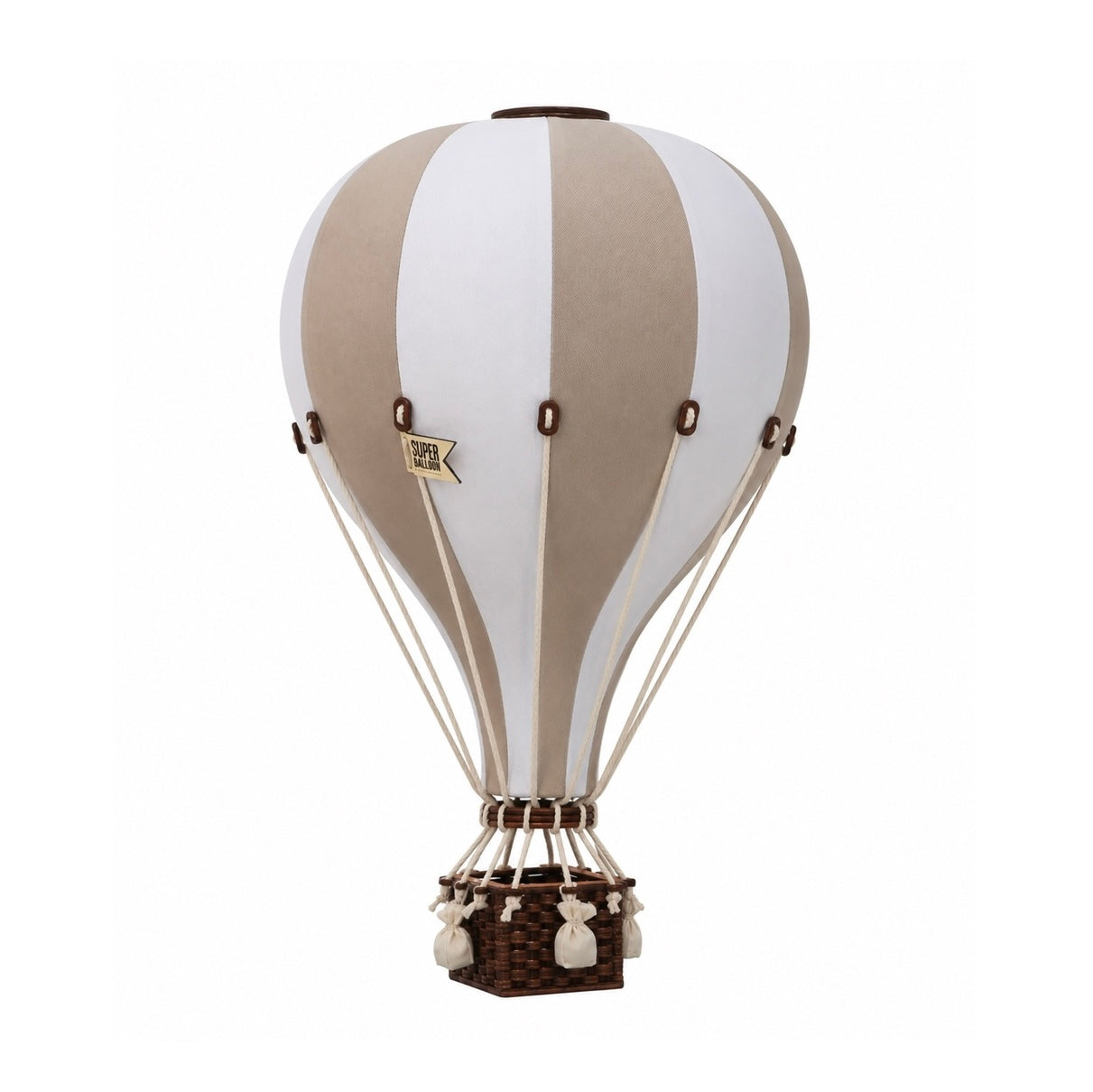 Large - SB729 Gold & White Decorative Hot Air Balloon