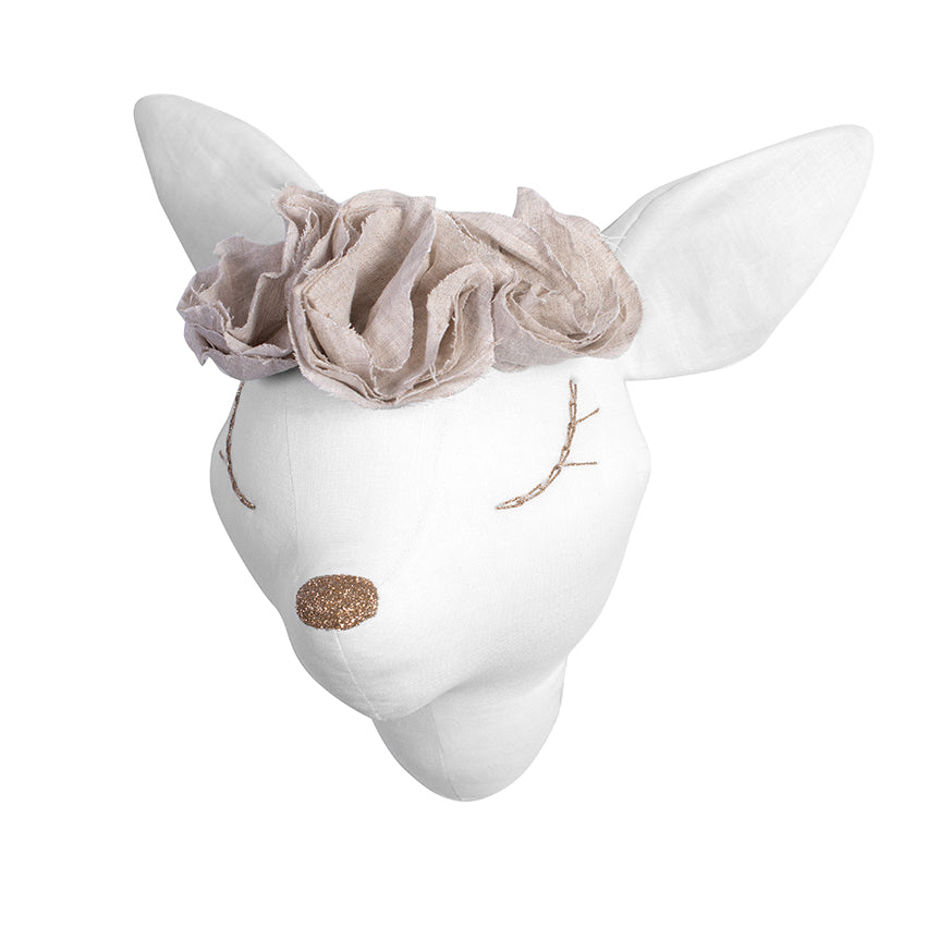 PRE-ORDER | linen Deer | kids room wall decor