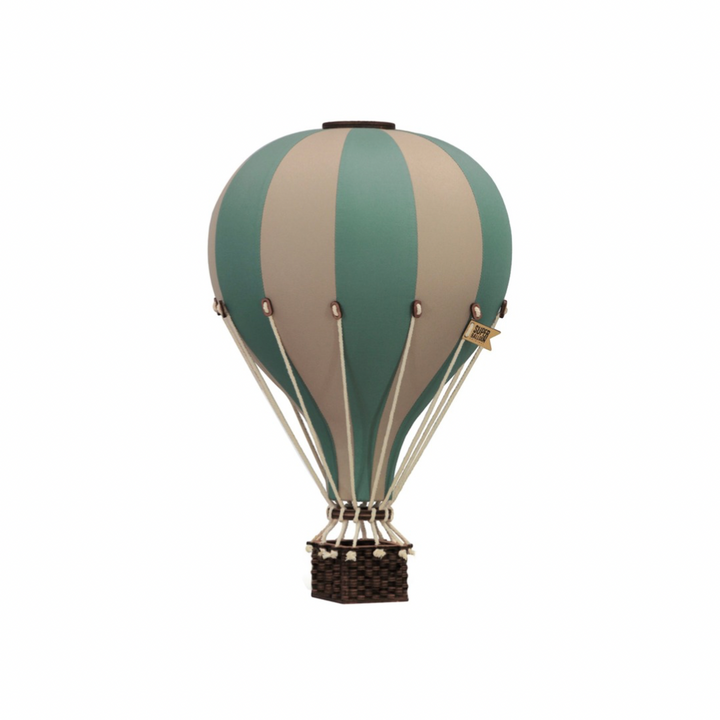 Small – SB775 Green & Beige Decorative Hot Air Balloon