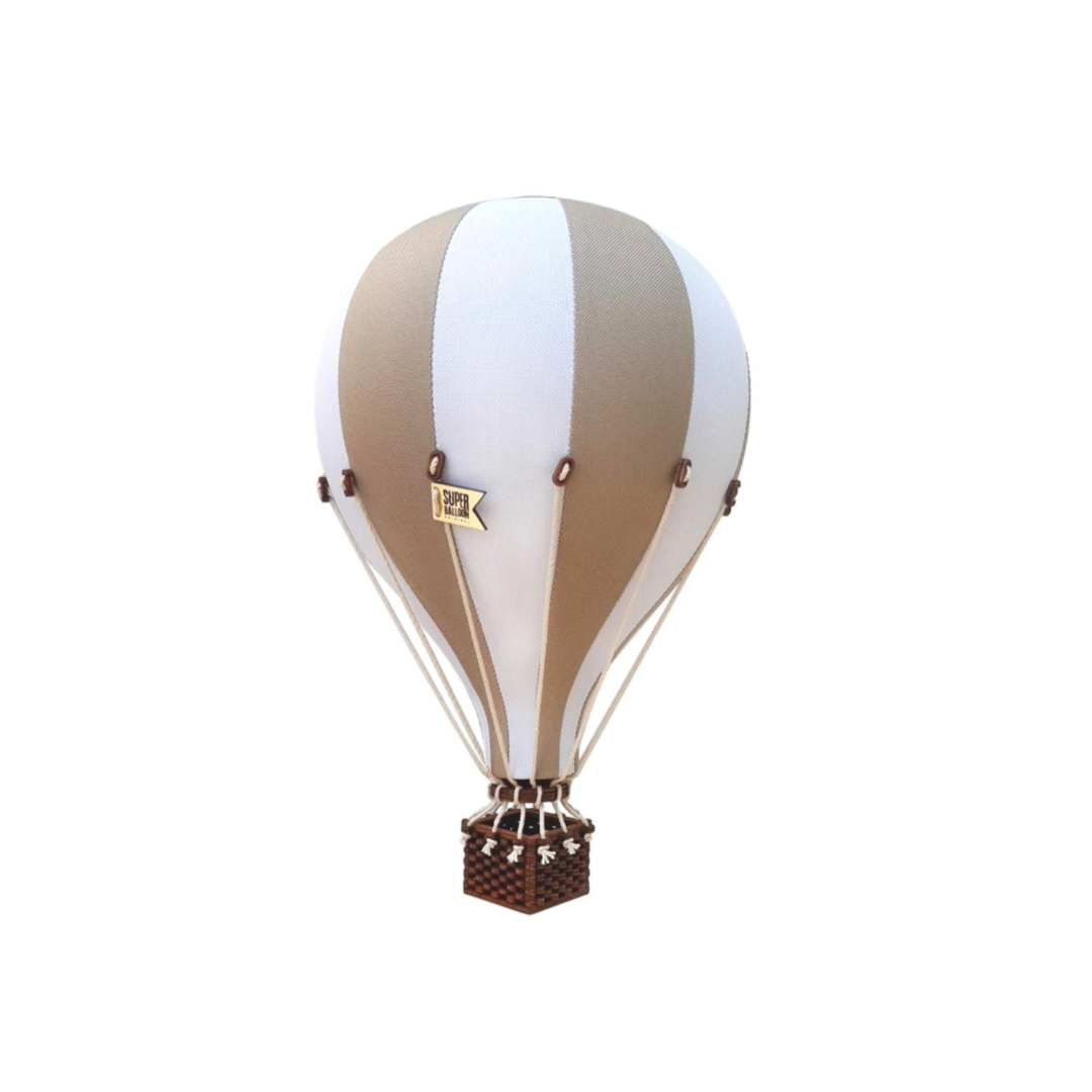 Medium - SB729 Gold & White Decorative Hot Air Balloon