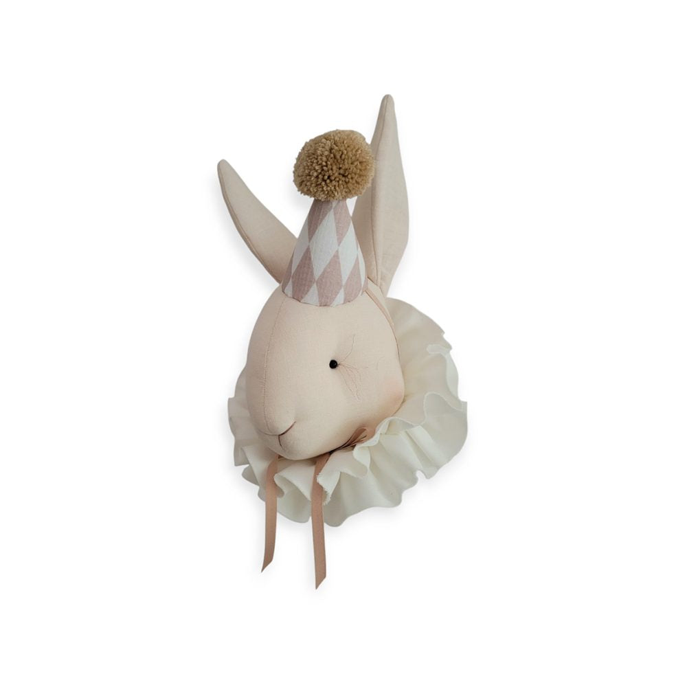 Linen Rabbit Wall Hanging - Diamond Cap